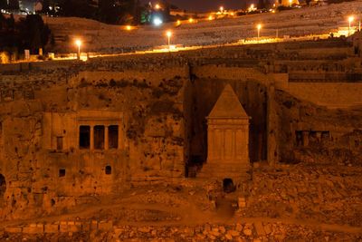 Old building at night