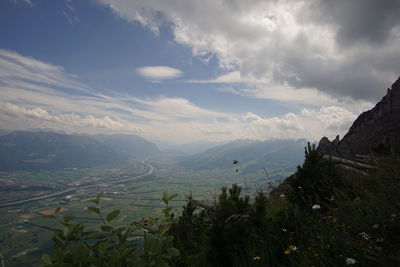 Scenic view of landscape against sky