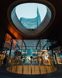Low angle view of modern building