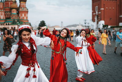 Group of people in city