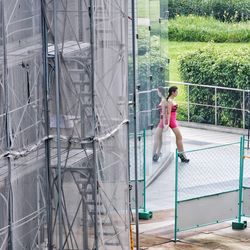 Close-up of young woman