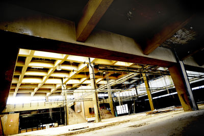 Low angle view of abandoned building