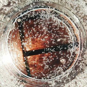 Close-up of water in glass