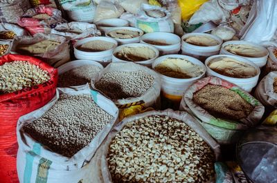 Full frame shot of multi colored candies for sale