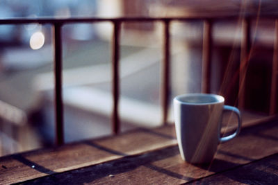 Close-up of coffee on table