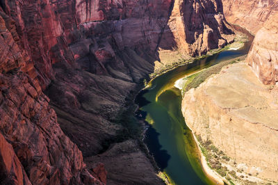 Rock formations in river