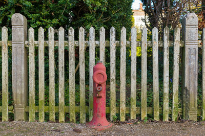 Full frame shot of fire hydrant on field