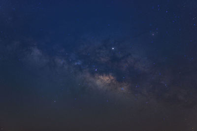 Low angle view of stars in sky milky way galaxy