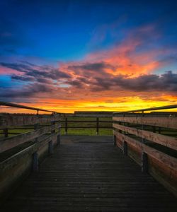 Scenic view of landscape against sky during sunset