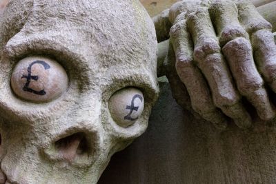 Close-up of old statue