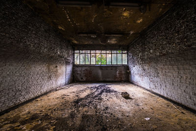 Interior of abandoned building