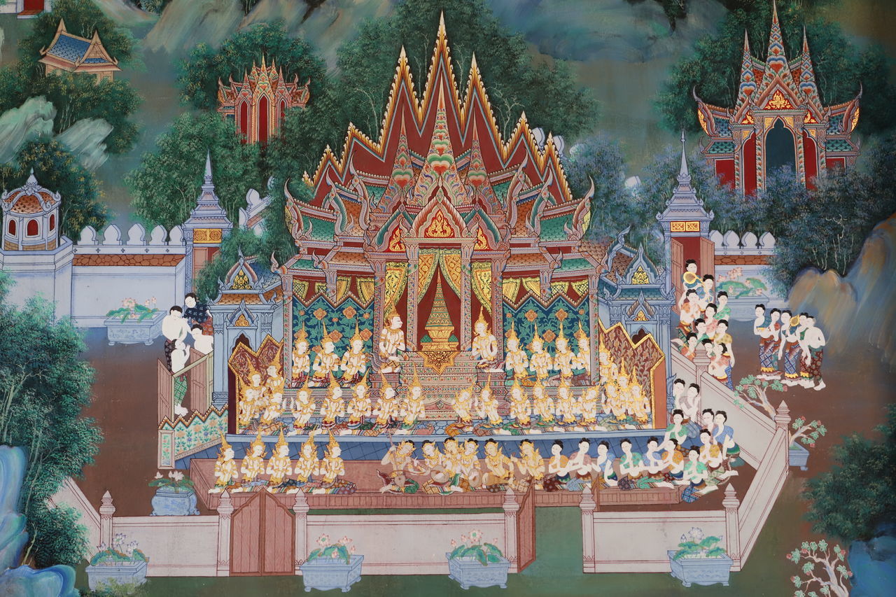 ILLUMINATED TEMPLE BUILDING