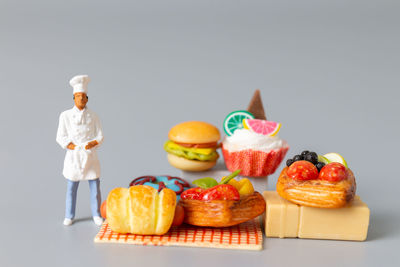 Close-up of food on table