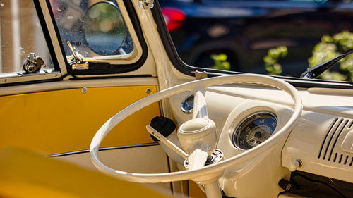 Close-up of vintage car