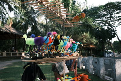 View of birds perching on a tree