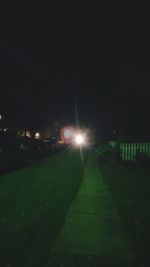 View of landscape at night