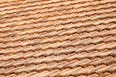Full frame shot of roof tiles