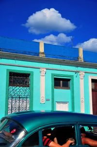 View of building against blue sky