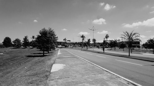 Road against sky