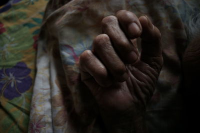 Close-up of human hand