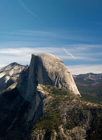 Scenic view of mountain range against sky