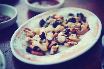 Close-up of food in plate