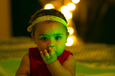 Portrait of cute boy