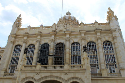 Low angle view of historical building