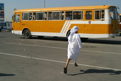 Man standing on road