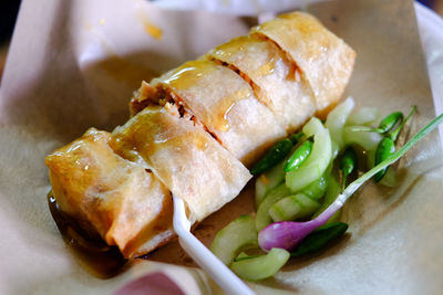 Close-up of food in plate