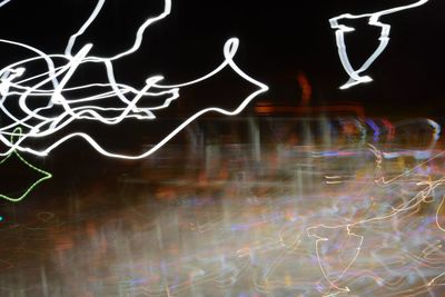 Light painting at night