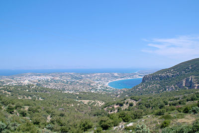 Aerial view of landscape against sky