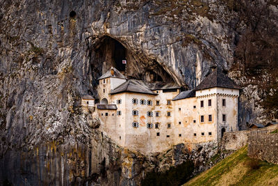 View of castle on mountain