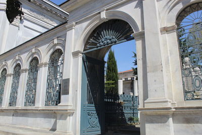 Low angle view of historical building