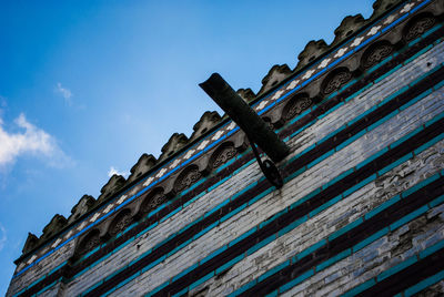 Low angle view of building against sky