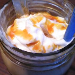 Close-up of ice cream in glass