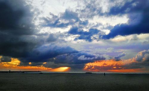Sunset over sea