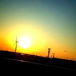 Sunset over field