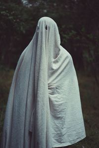 Person wearing costume during halloween