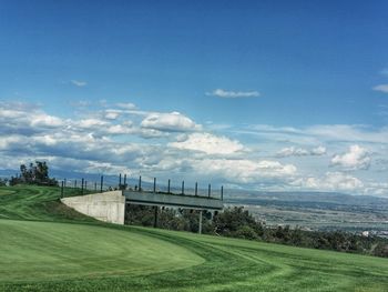 Scenic view of landscape against sky