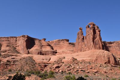 Rock formations in a desert