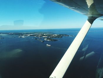 Aerial view of sea