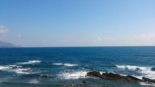 Scenic view of sea against sky