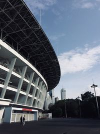 Low angle view of buildings against sky