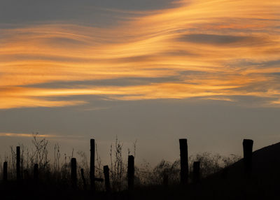 Scenic view of sky during sunset