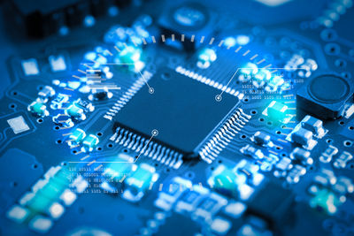 Close-up of circuit board