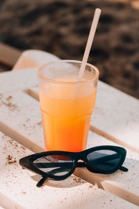 Close-up of drink on table