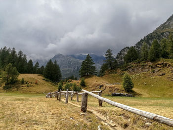 Scenic view of landscape against sky