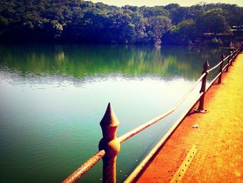 Scenic view of lake