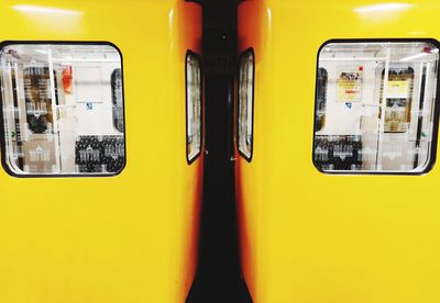 Train at railroad station platform